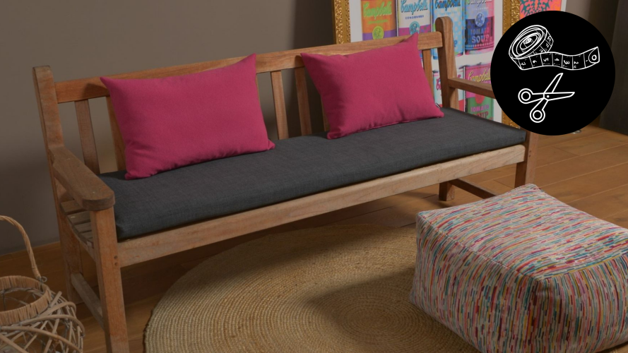   Individuell angefertigte Bankauflagen  sorgen...