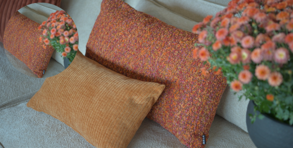 Kissen aus Bouclé