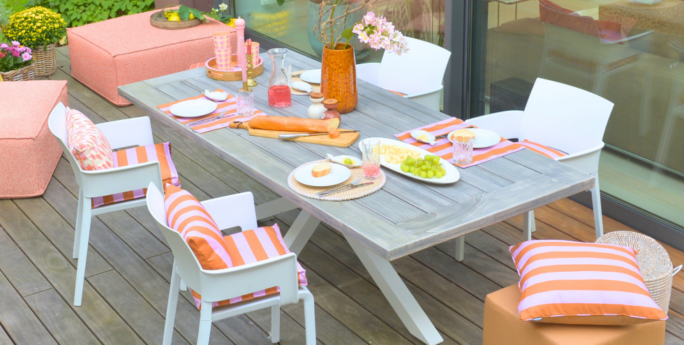  Mit  Riviera Stripe Cognac Flieder  zieht eine...