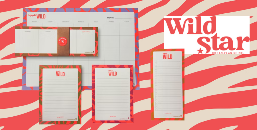 Stylische Wild Star Planer, Notizbücher &...