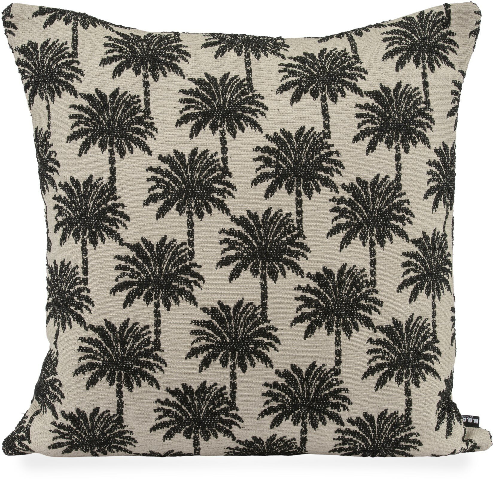 Vamosa Palms Outdoorkissen schwarz vorne