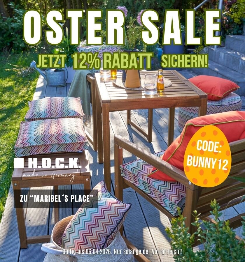 OSTER SALE Outdoor Kissen, SItzkissen, Hocker & Accessoires