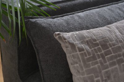 H.O.C.K. Groovy Pattern Wendekissen 50x30cm slate grau