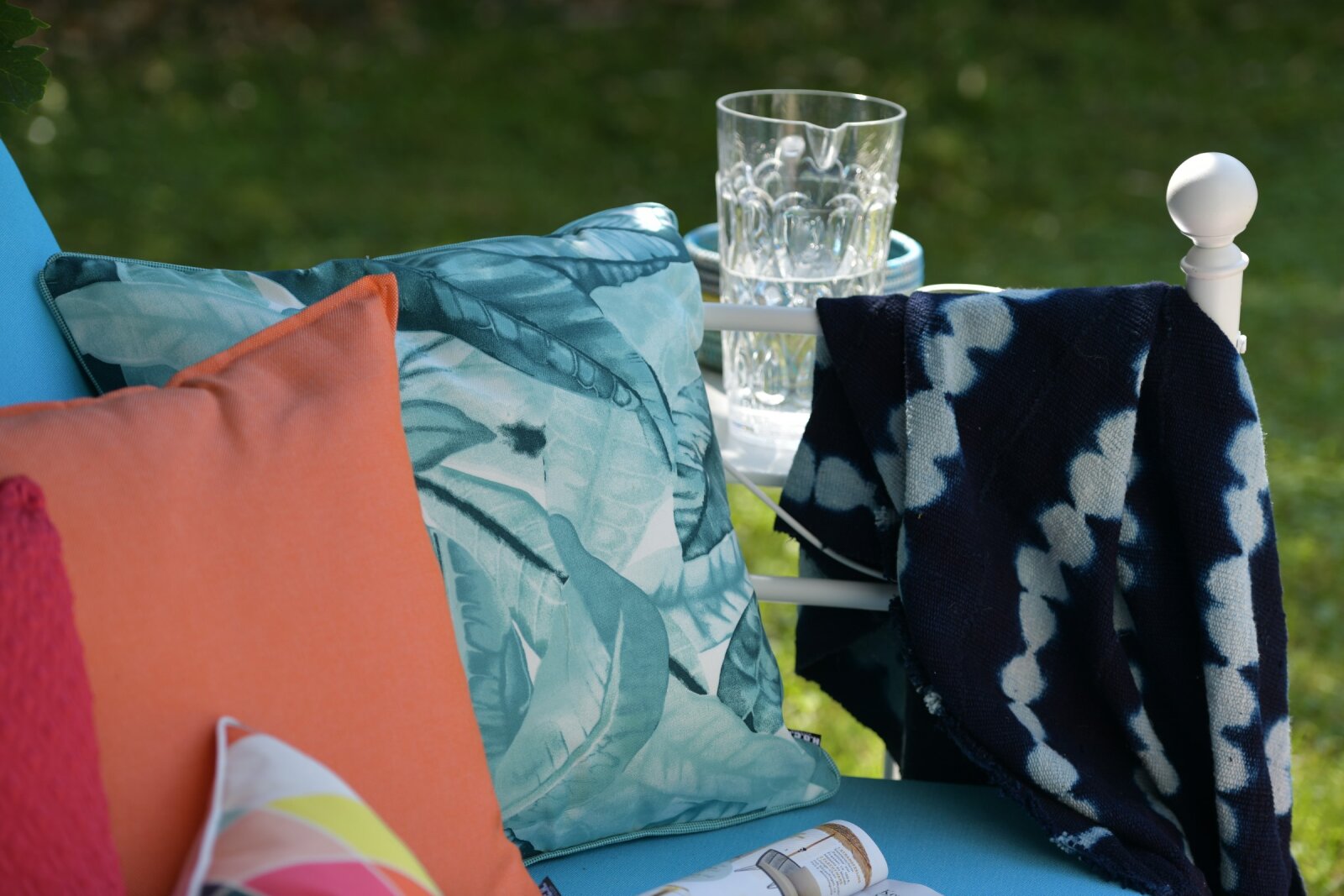 H.O.C.K. Caribe Outdoor Kissen 50x50cm orange naranja 01