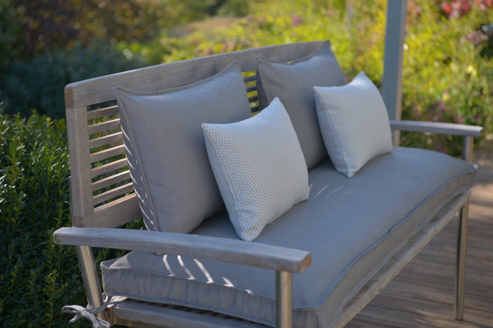 H.O.C.K. Caribe Outdoor Kissen 50x50cm anthrazit negro 01