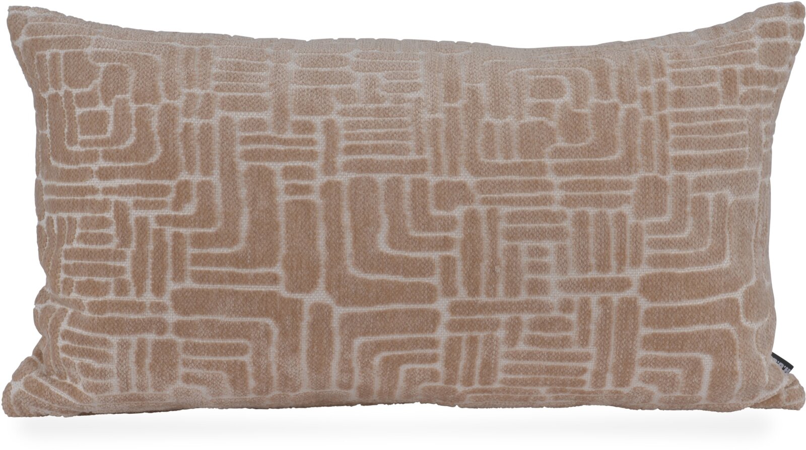 H.O.C.K. Chessy Dekokissen 70x40cm taupe hellbraun weich gemustert