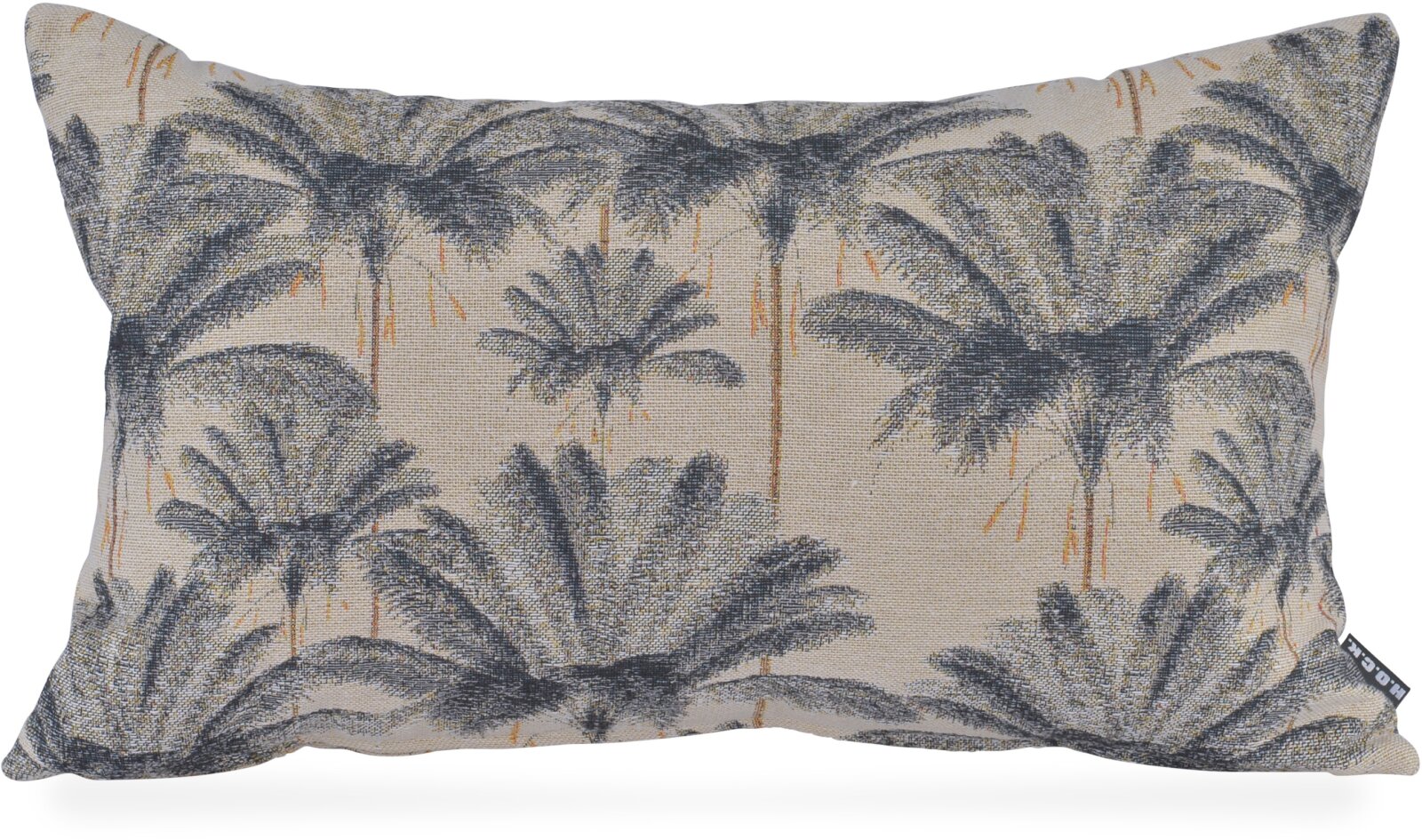 H.O.C.K. Palm tree Dekokissen 50x30cm grau anthrazit Palmen