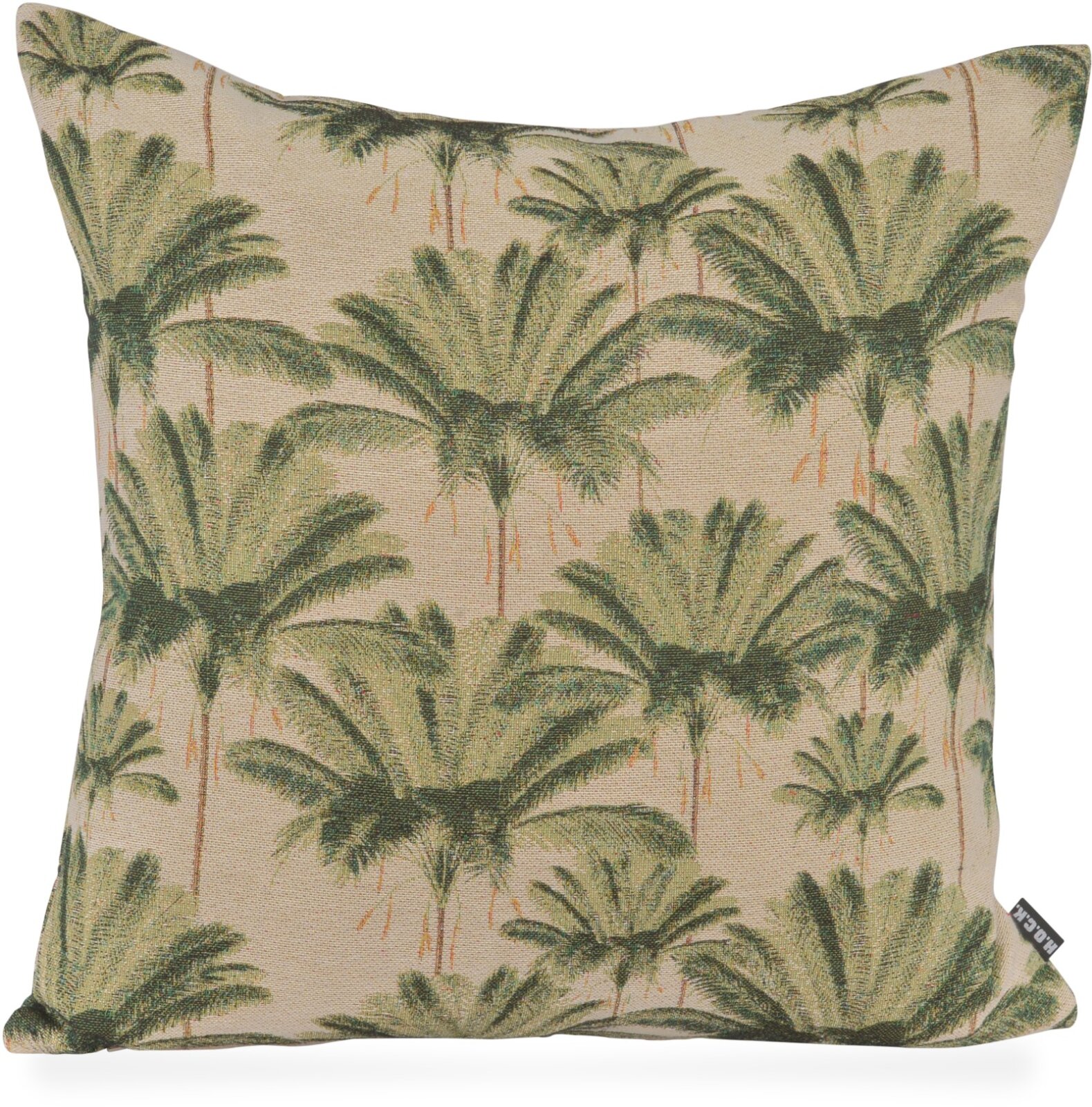 H.O.C.K. Palm tree Dekokissen 50x50cm grün Palmen