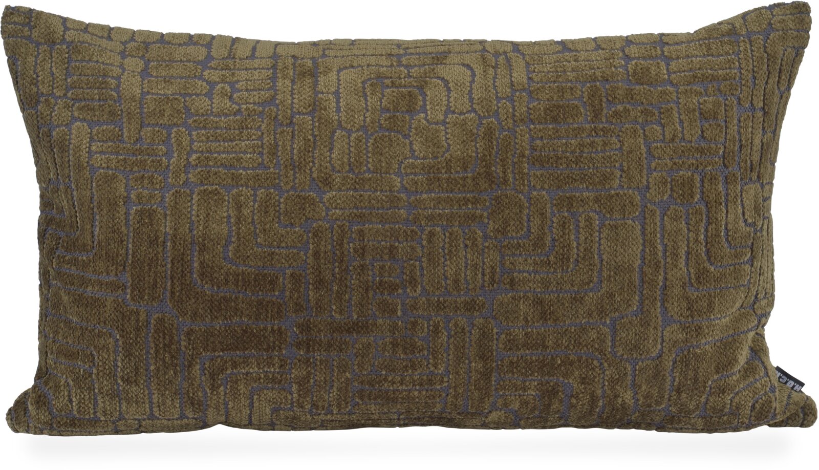 H.O.C.K. Chessy Dekokissen 70x40cm olive weich gemustert