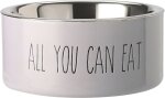 GIFTY Futternapf hellgrau "All you can eat" M...