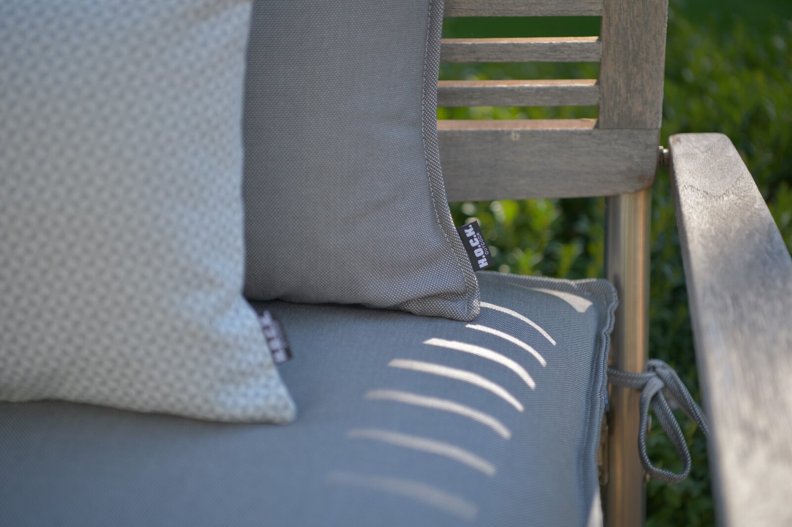 H.O.C.K. Caribe Outdoor Kissen 60x40cm hell-grau gris plomo 01
