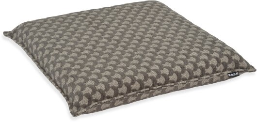 H.O.C.K. Amelie Sitzkissen 45x45x6cm mit Biese grau Halbmond