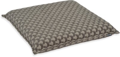 H.O.C.K. Amelie Sitzkissen 45x45x6cm mit Biese grau Halbmond