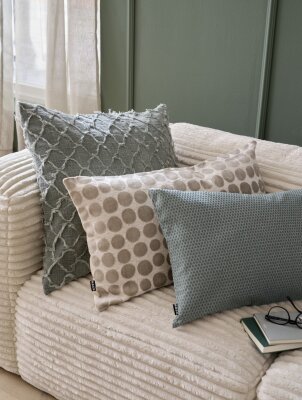 H.O.C.K. Magic Dots Wendekissen 60x60cm creme beige