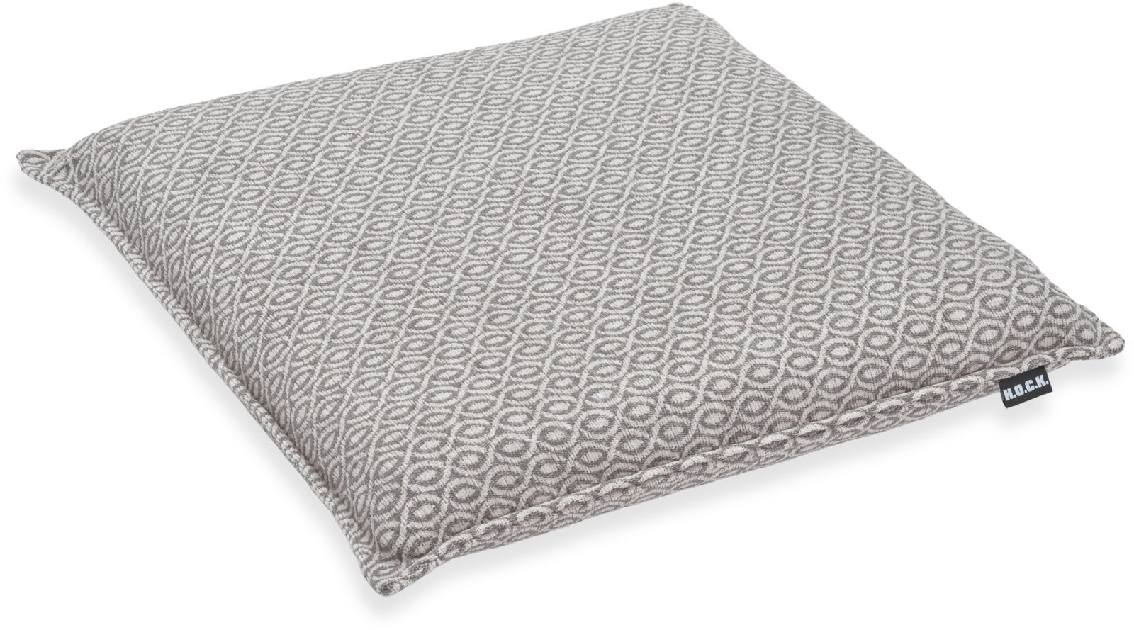 H.O.C.K. Ivy Sitzkissen mit Biese BLISS 40x40x6cm grau col. 603