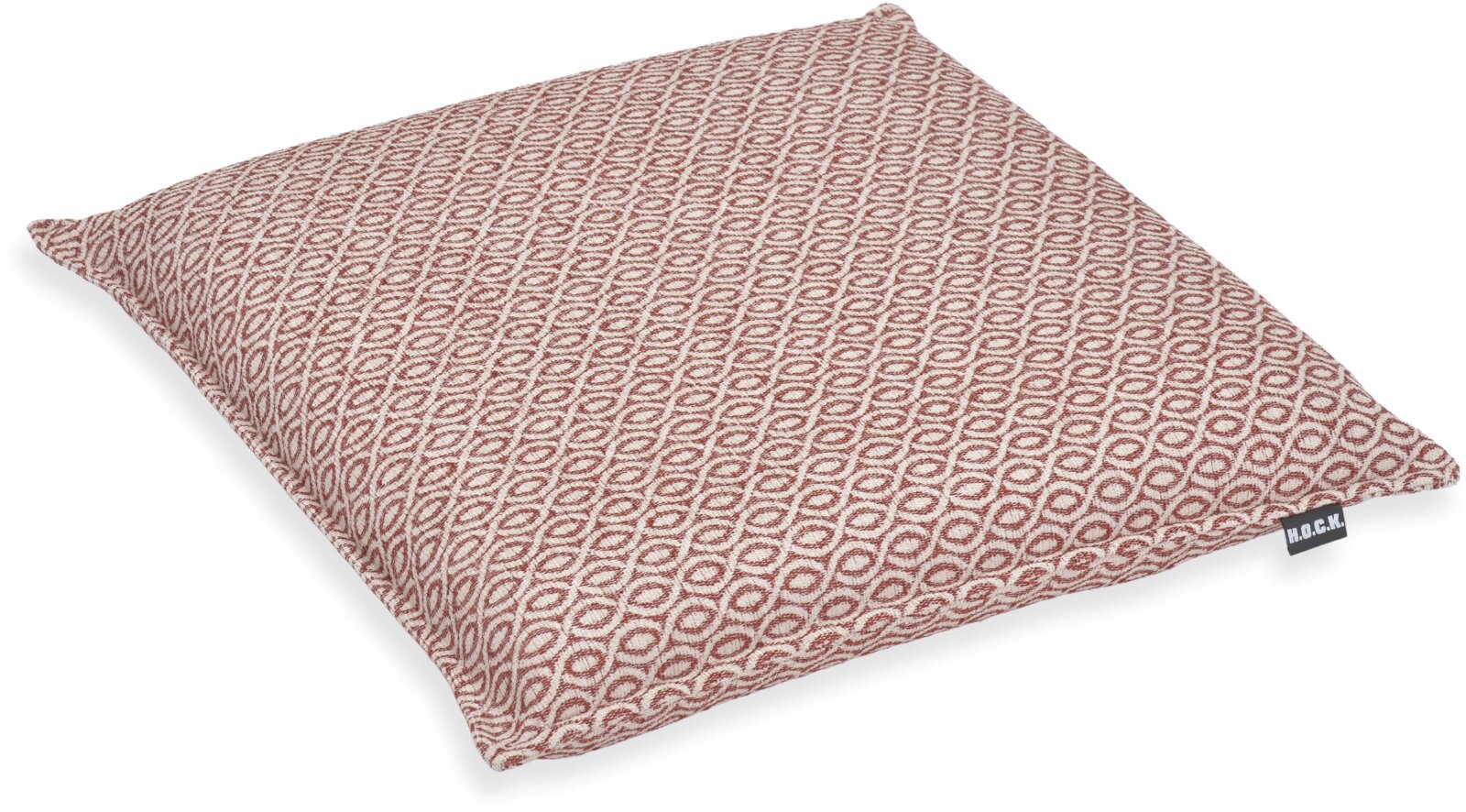 H.O.C.K. Ivy Sitzkissen mit Biese BLISS 40x40x6cm rot / bordeaux col. 304
