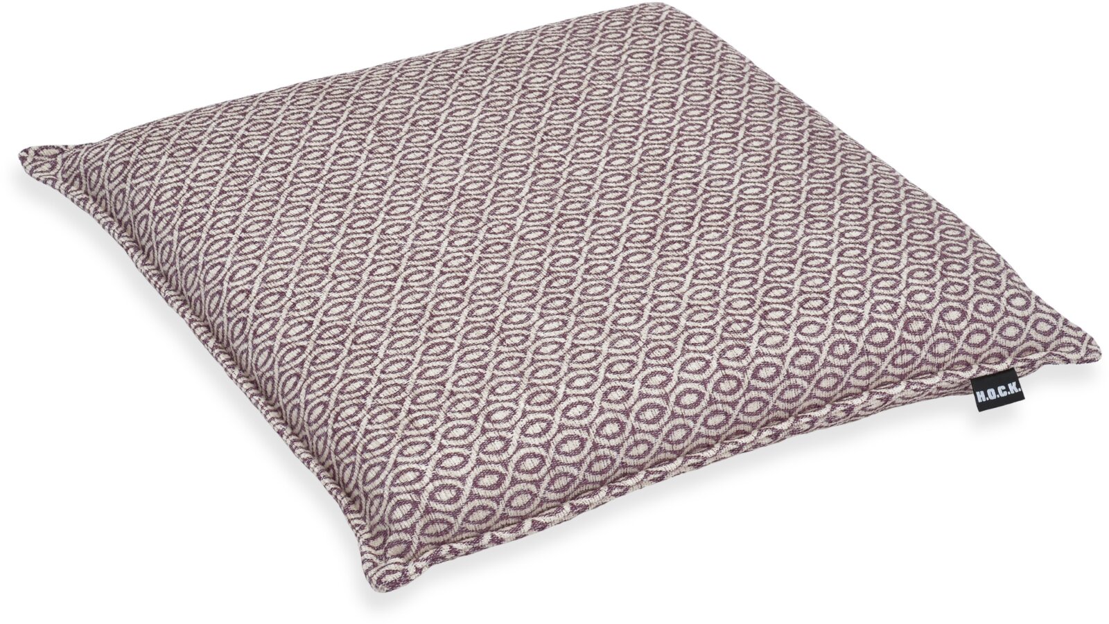 H.O.C.K. Ivy Sitzkissen mit Biese BLISS 40x40x6cm lila col. 002