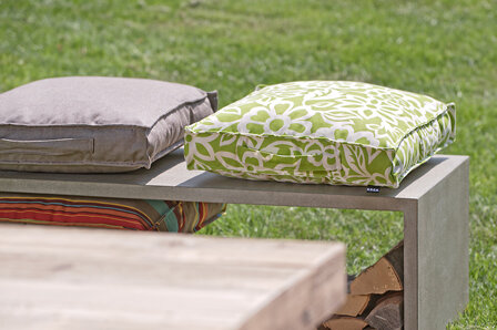 H.O.C.K. Caribe Outdoor Matratzenkissen 50x50x10cm hellgrau gris plomo 01