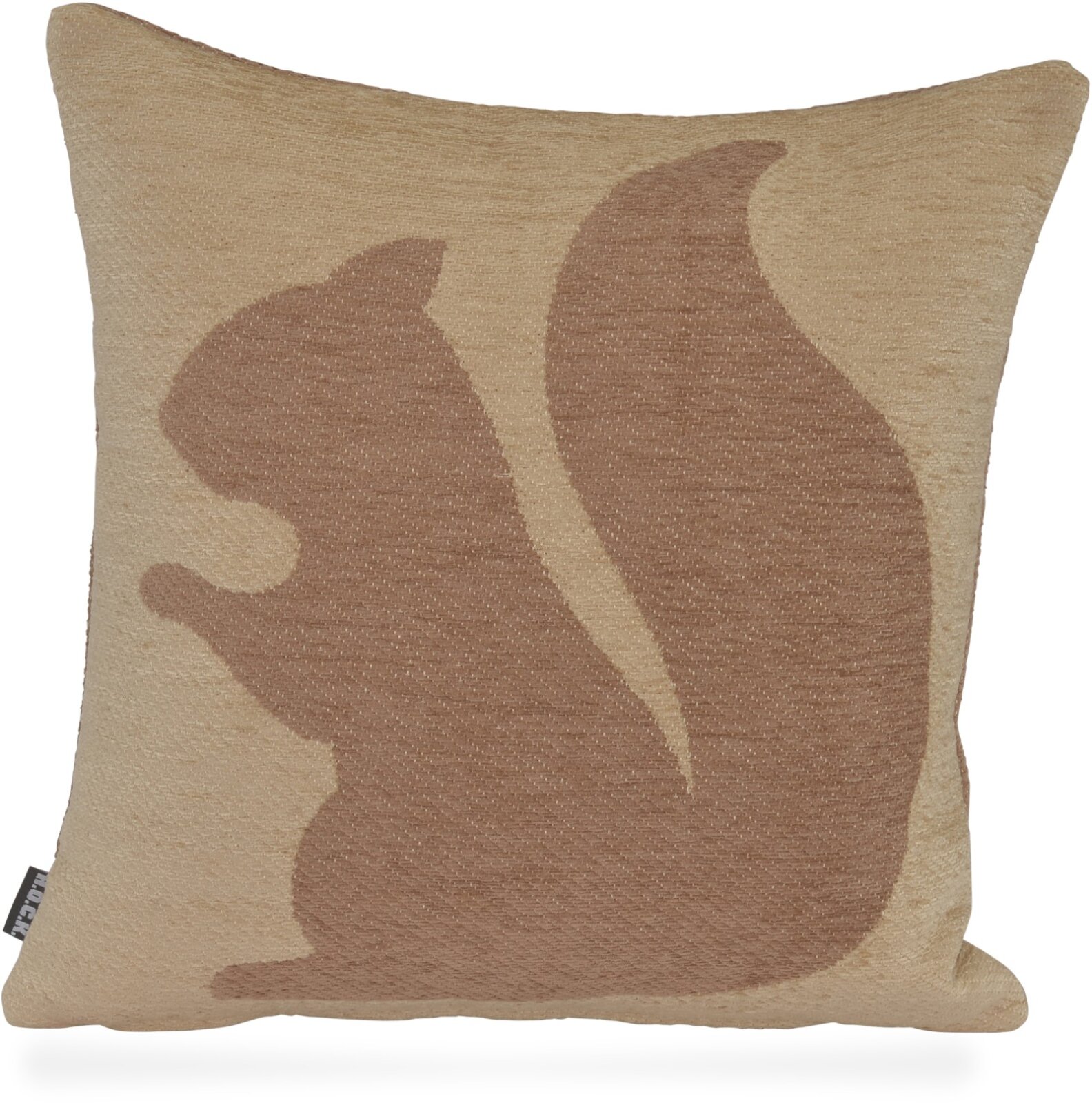 H.O.C.K. Eichhörnchen / Squirrel Weihnachtskissen Wendekissen 40x40cm col.10 beige / braun