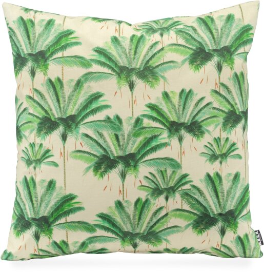 H.O.C.K. Palmeral Outdoor Kissen 50x50cm grün Palmen