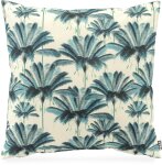 H.O.C.K. Palmeral Outdoor Kissen 50x50cm blau Palmen