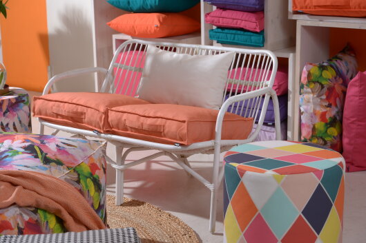 H.O.C.K. Caribe Outdoor Matratzenkissen 50x50x10cm orange naranja 01