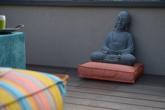 H.O.C.K. Caribe Outdoor Matratzenkissen 50x50x10cm orange naranja 01