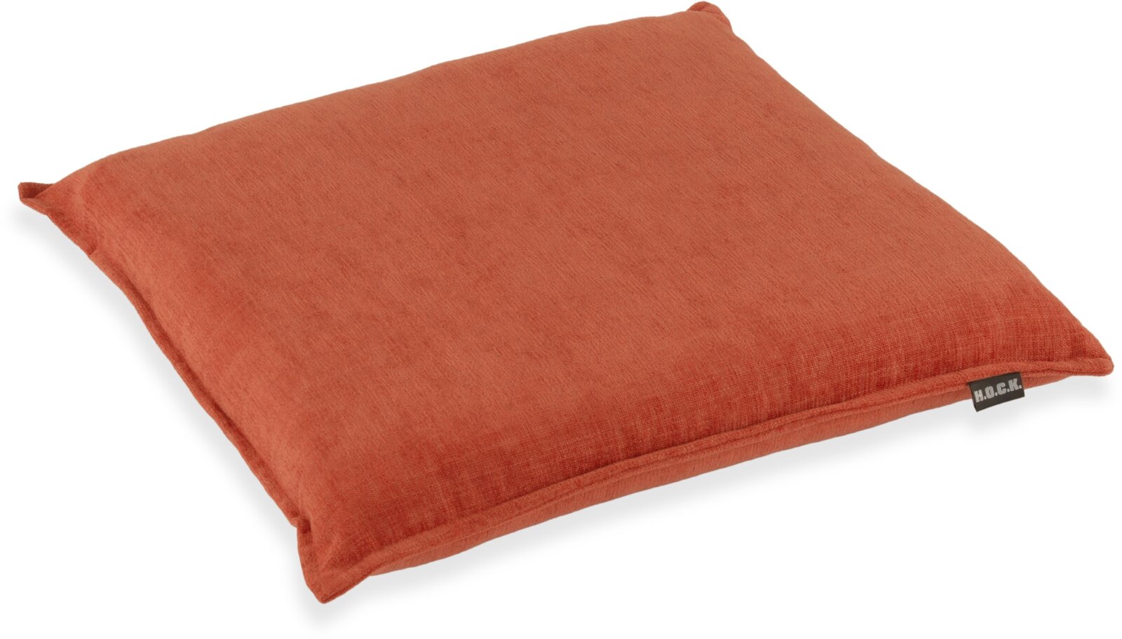 H.O.C.K. Lucky Sitzkissen BLISS 40x40x6cm mit Biese einfarbig orange col. 007