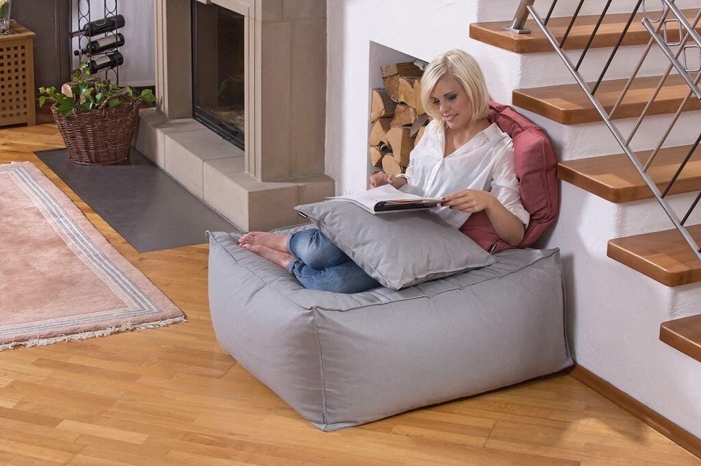 H.O.C.K. Caribe Indoor/Outdoor Lounger 90x90x40cm hell-grau gris plomo 01