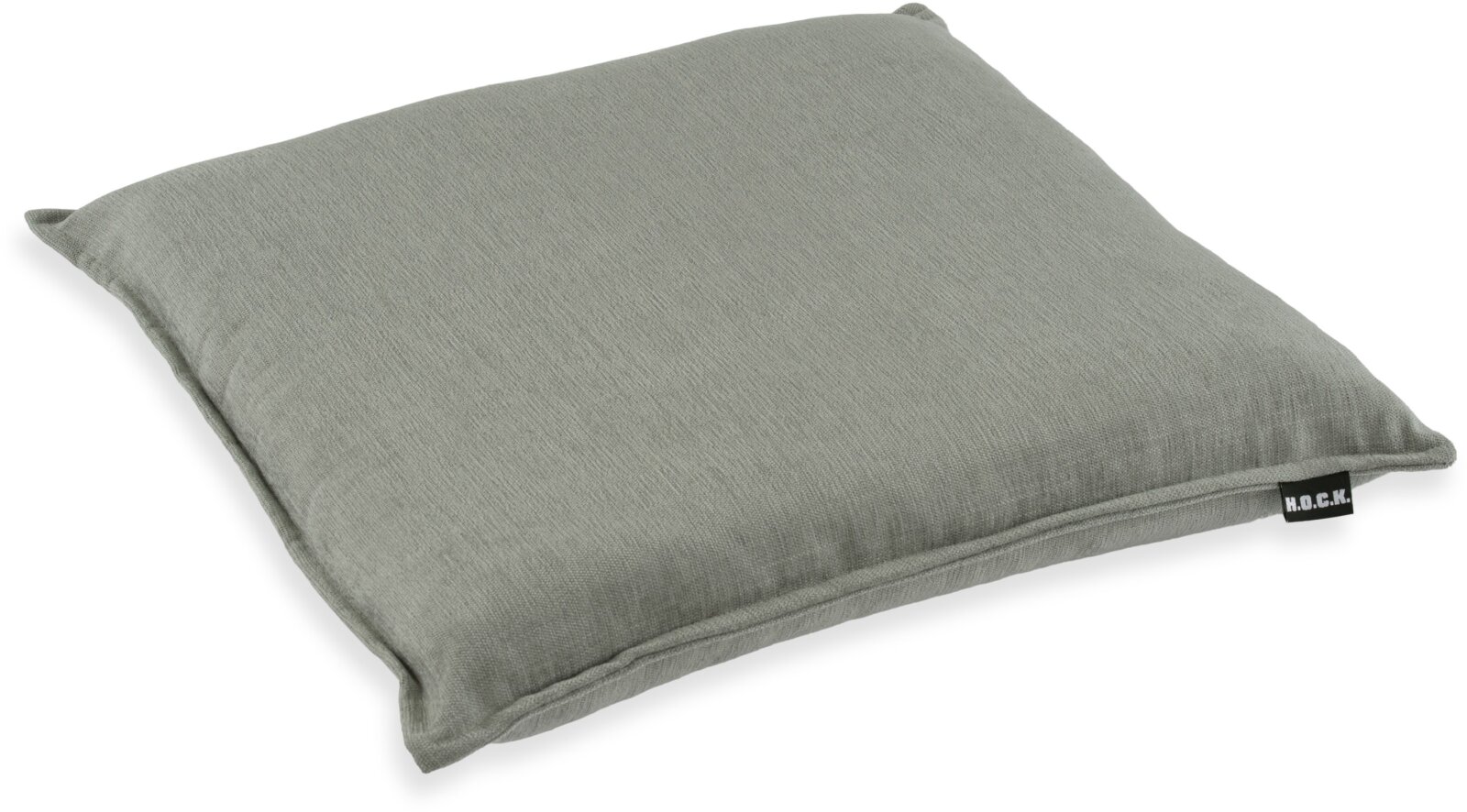 H.O.C.K. Lucky Sitzkissen BLISS 40x40x6cm mit Biese einfarbig salbei col. 21