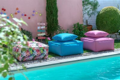 H.O.C.K. Caribe Indoor/Outdoor Lounger 90x90x40cm pink