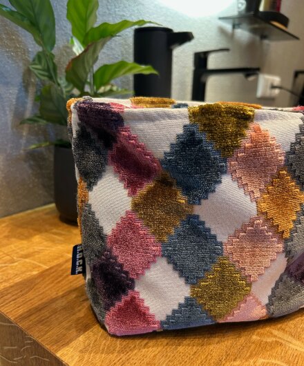 H.O.C.K. Cosmetic Bag COSIMA Kosmetiktasche Kulturbeutel Balance bunt