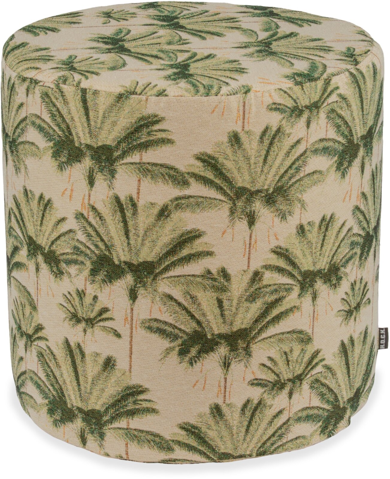 H.O.C.K. Palm tree Hocker rund Ø45x45cm grün Palmen