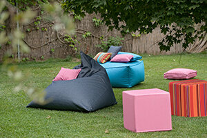 H.O.C.K. Caribe Outdoor Cube/ Sitzwürfel 45x45x45cm pink