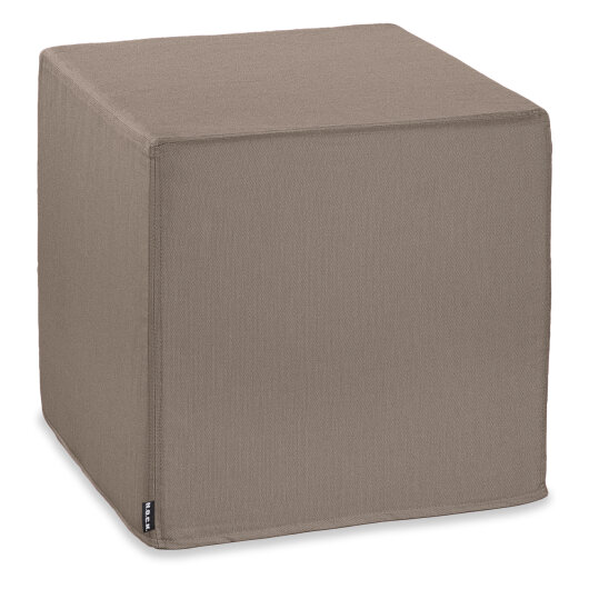 H.O.C.K. Caribe Outdoor Cube/ Sitzwürfel 45x45x45cm taupe-tabacco C 01