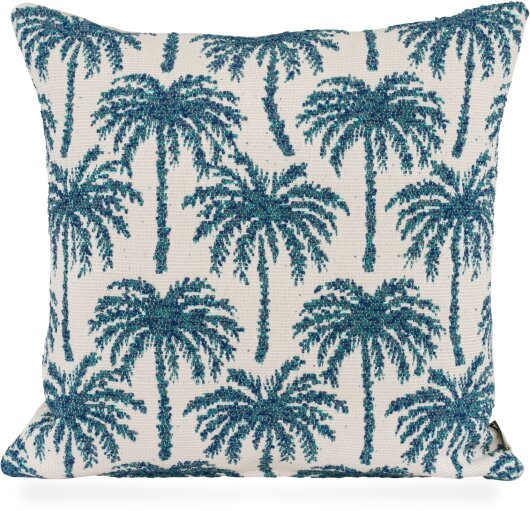 H.O.C.K. Vamosa Palms Outdoor Wendekissen 45x45cm navy-blau Palmen