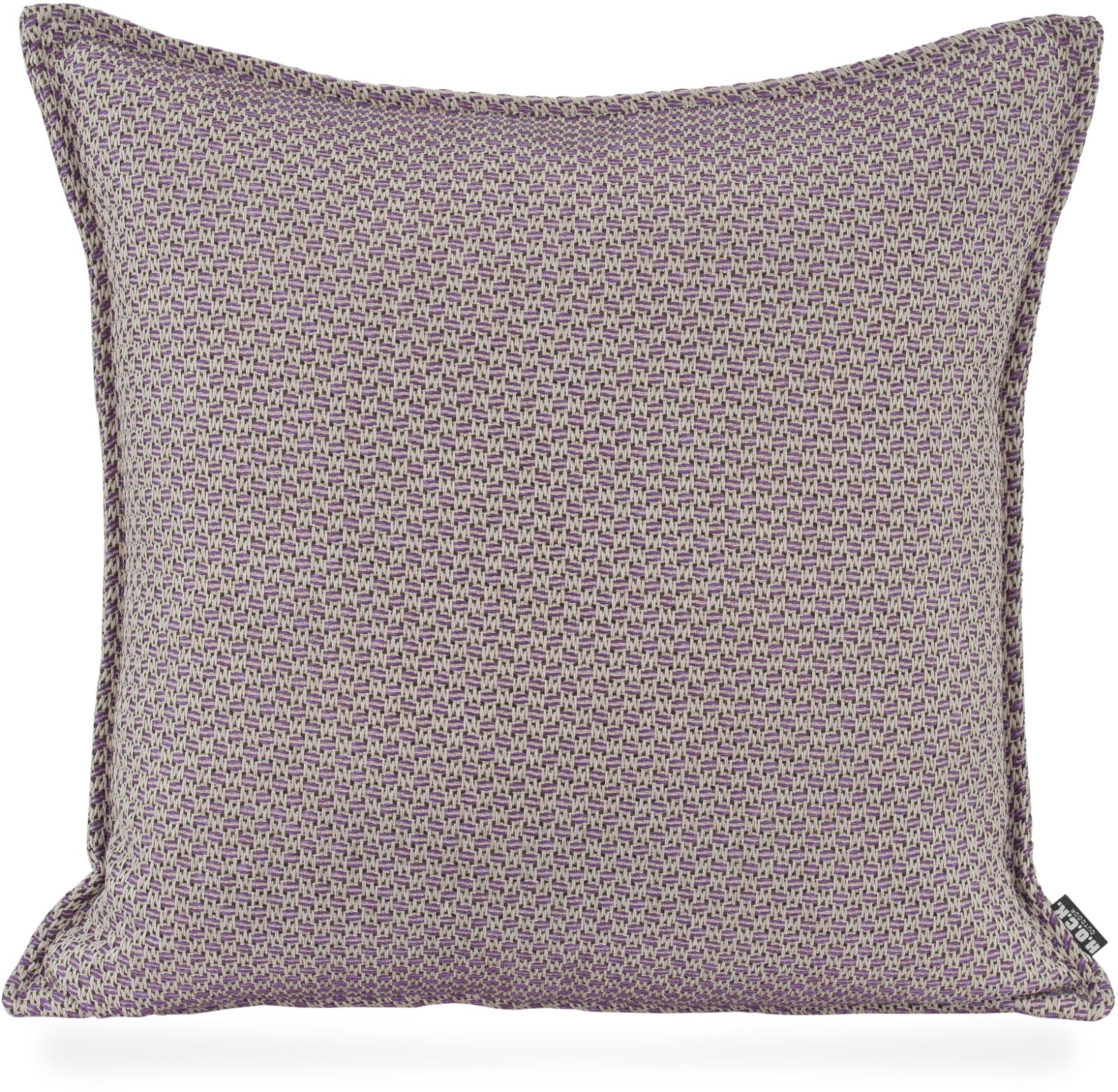 H.O.C.K. Linocea Outdoor Kissen 45x45cm lila mit Biese col. 404520