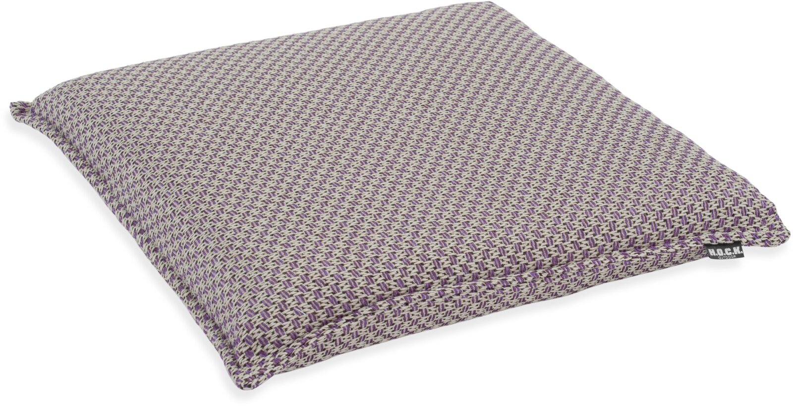 H.O.C.K. Linocea Outdoor Sitzkissen BLISS 45x45x6cm lila mit Biese col. 404520