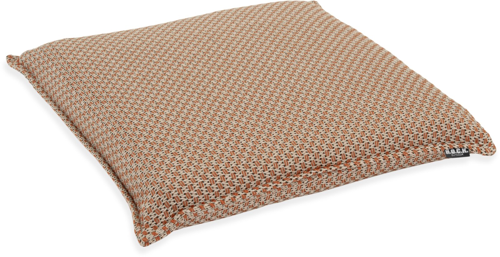 H.O.C.K. Linocea Outdoor Sitzkissen BLISS 45x45x6cm orange mit Biese col. 402470