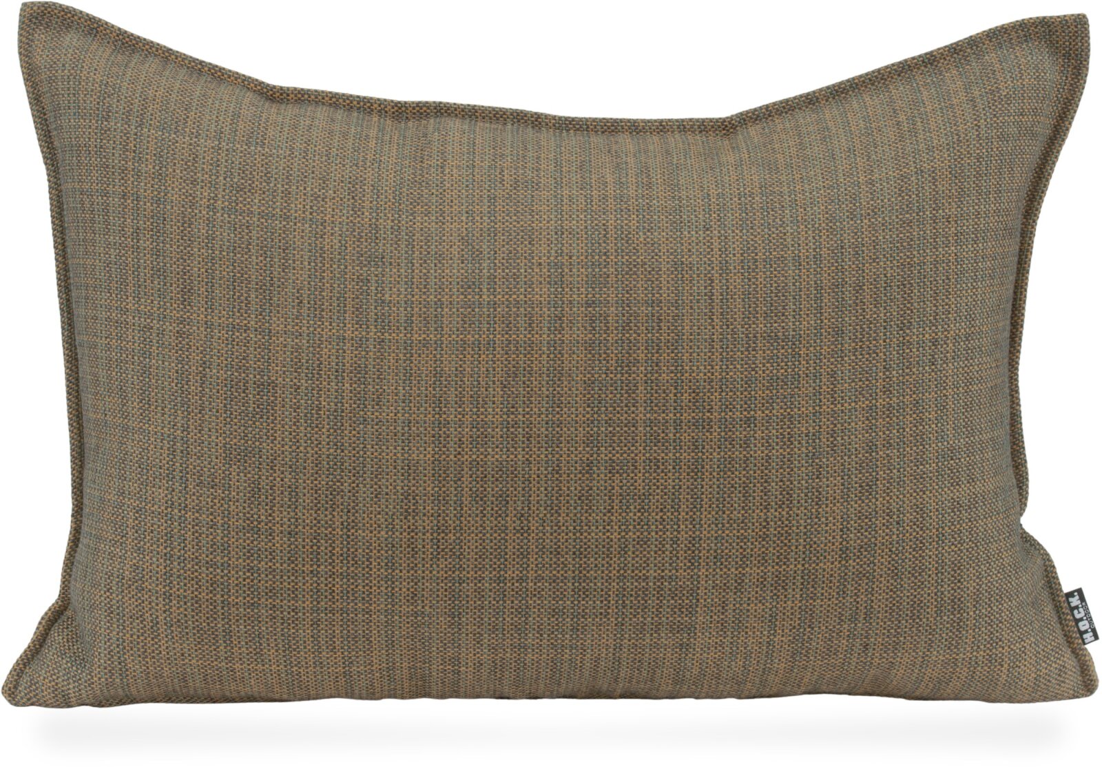H.O.C.K. - AGORA Romy Outdoor Kissen 60x40cm mit Biese duna cognac grau kleingemustert col. 20094