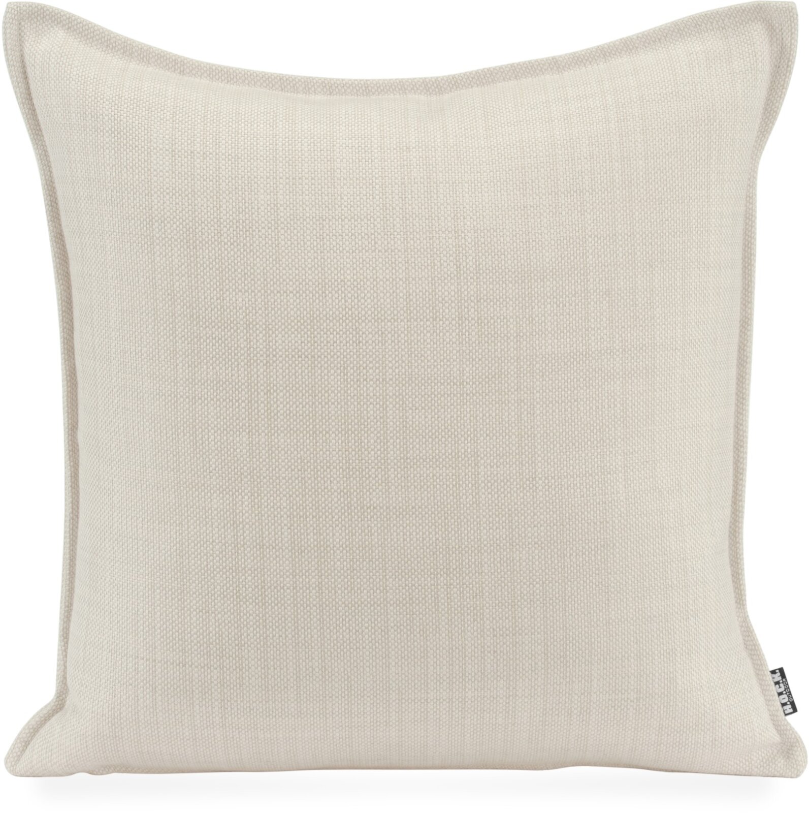 H.O.C.K. - AGORA Romy Outdoor Kissen 50x50cm mit Biese creme kleingemustert col. 20084