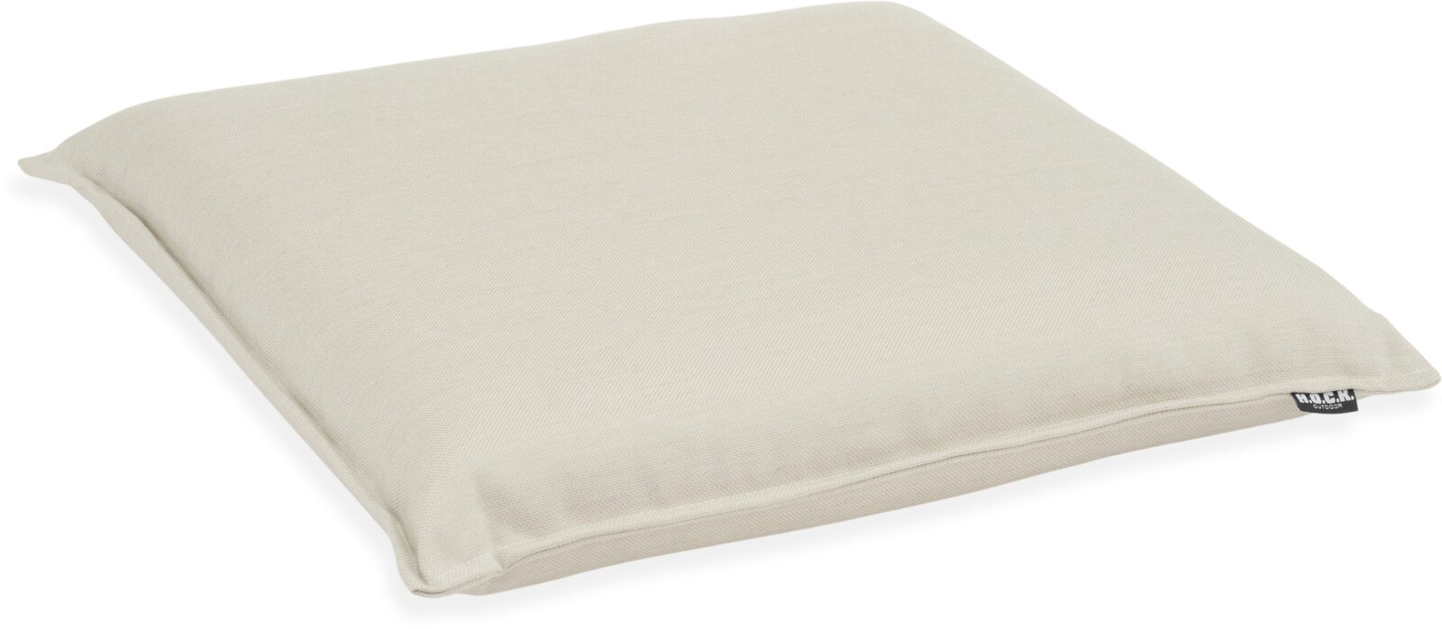 H.O.C.K. - AGORA Romy Outdoor Sitzkissen BLISS 45x45x6cm creme mit Biese kleingemustert col. 20084