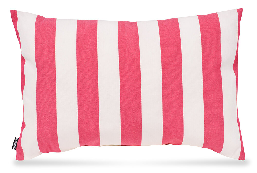 H.O.C.K. Classic Streifen Outdoor Kissen 60x40cm pink