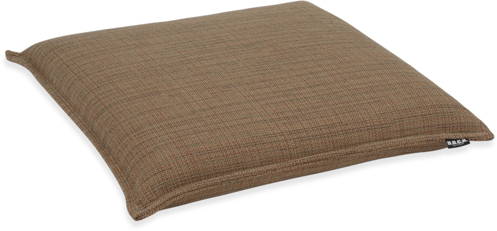 H.O.C.K. - AGORA Romy Outdoor Sitzkissen BLISS 45x45x6cm umbra rost mit Biese kleingemustert col. 20093