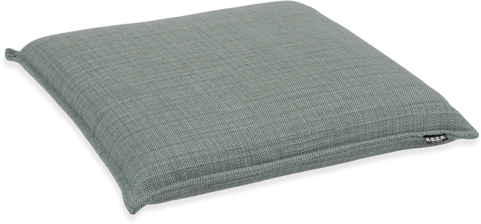 H.O.C.K. - AGORA Romy Outdoor Sitzkissen BLISS 45x45x6cm blau-grau mit Biese kleingemustert col. 20092