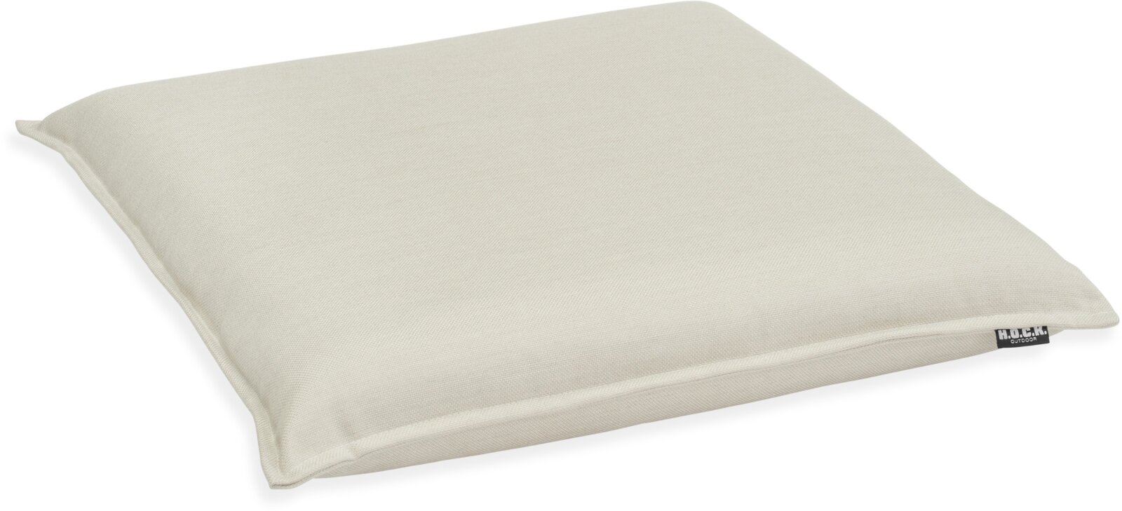 H.O.C.K. - AGORA Pamela Outdoor Sitzkissen BLISS 45x45x6cm marble beige ecru mit Biese col. 1322