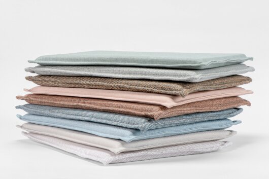 H.O.C.K. - AGORA Pamela Outdoor Klappstuhlkissen MINNI ca. 35x40cm marble beige ecru col. 1322