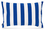 H.O.C.K. Classic Streifen Outdoor Kissen 60x40cm royal blau