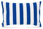 H.O.C.K. Classic Streifen Outdoor Kissen 60x40cm royal blau