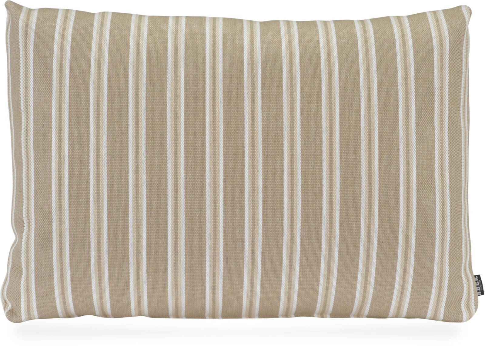 H.O.C.K. Aurora Outdoor Rückenkissen ca. 65x45x6cm abgenähte Kante Streifen natur taupe dolce
